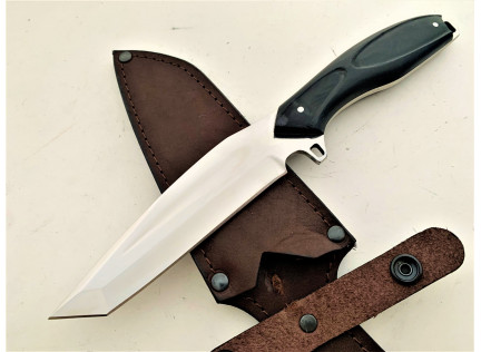 Цельнометаллический нож «Тритон». ХВ6. G10