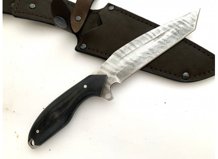 Нож цельнометаллический Тритон. Дамаск. G10