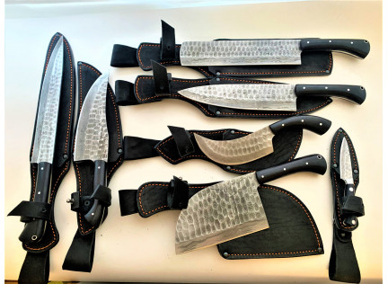 Набор кованых кухонных ножей "Каменный Век". Наличие