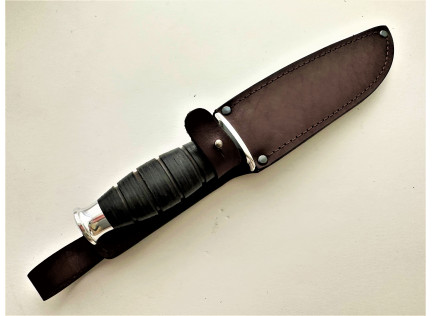 Нож "КАБАР" малый. 95х18. Кожа