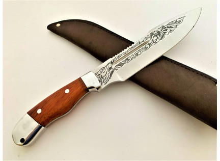 Цельнометаллический нож Тайга. Х12мф. Без гарды