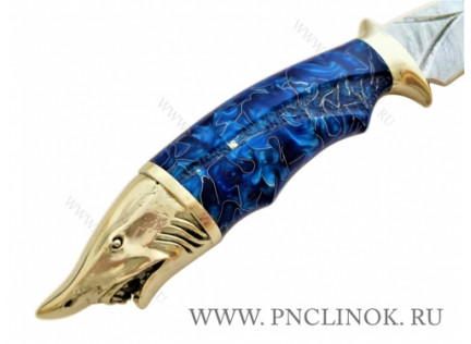 Авторский нож "Голубая Акула"