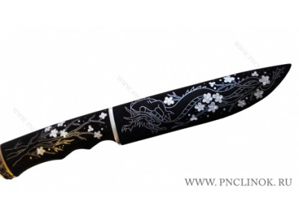 Авторский нож "Цветущая сакура"